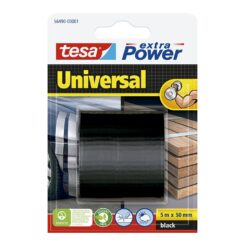 Fita adesiva universal preta de alta resistência, 50 mm x 5 m