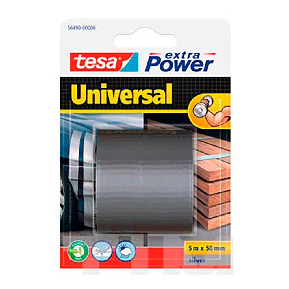 Fita adesiva universal prateada de alta resistência, 50 mm x 5 m