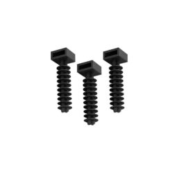 Pack 100 unid. bucha para abraçadeira preto N°6