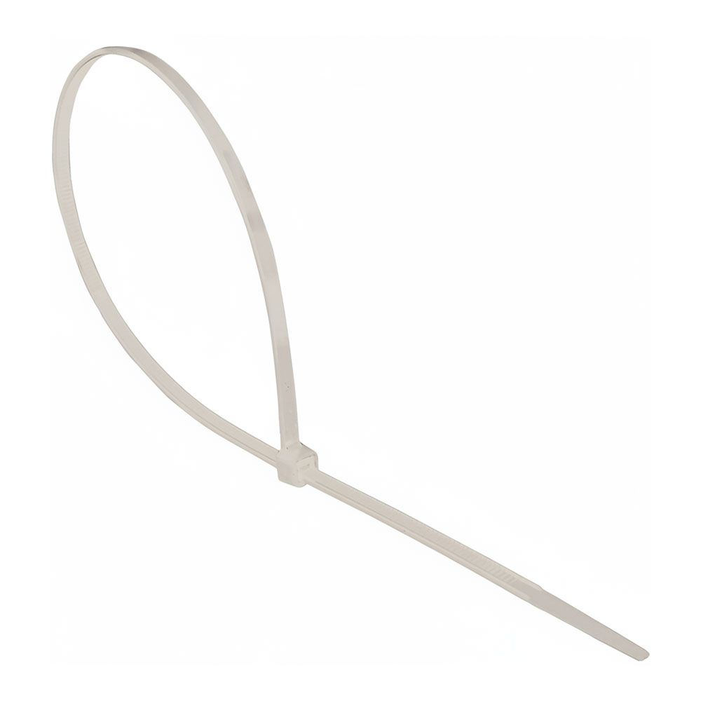 Abraçadeira de nylon 7,6 x 450 mm natural, 100 unidades