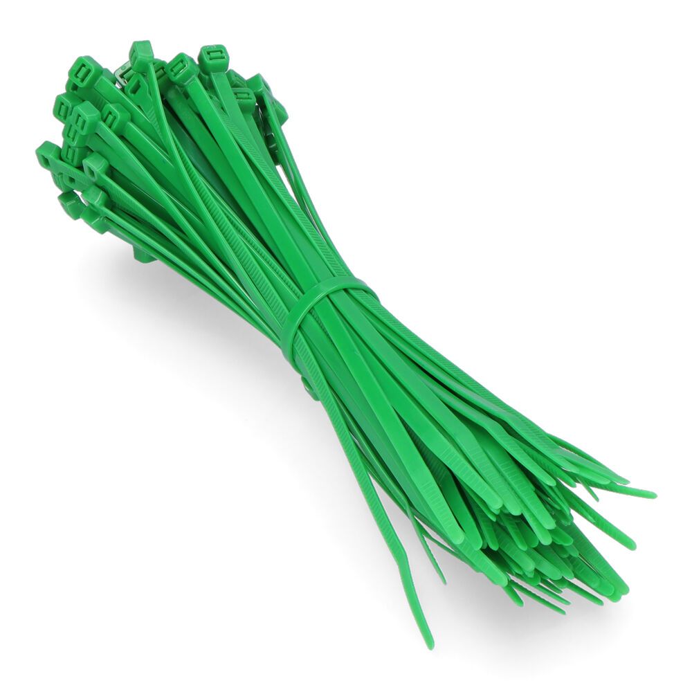 Abraçadeiras verdes 203x4,6mm (saco 100 unid.) nylon de alta qualidade