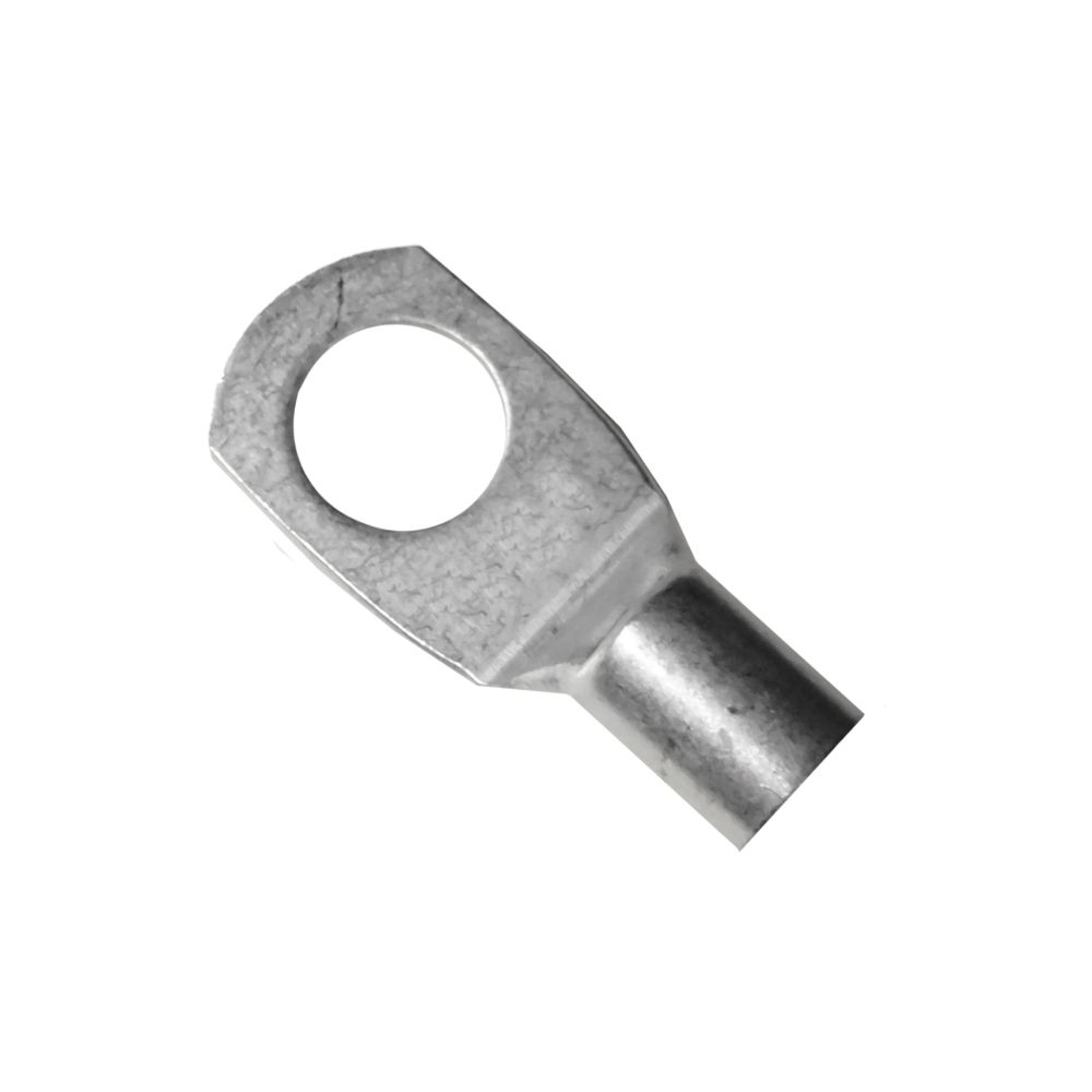 Terminal tubular de cobre para cable de 25 mm y taladro de 8 mm, bolsa 25 uds