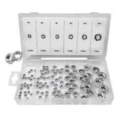 Conjunto de 100 porcas diversas com freio