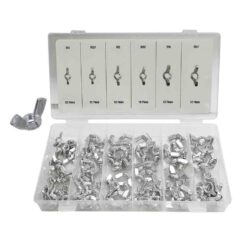 SET de 100 porcas de orelha varios tamanhos