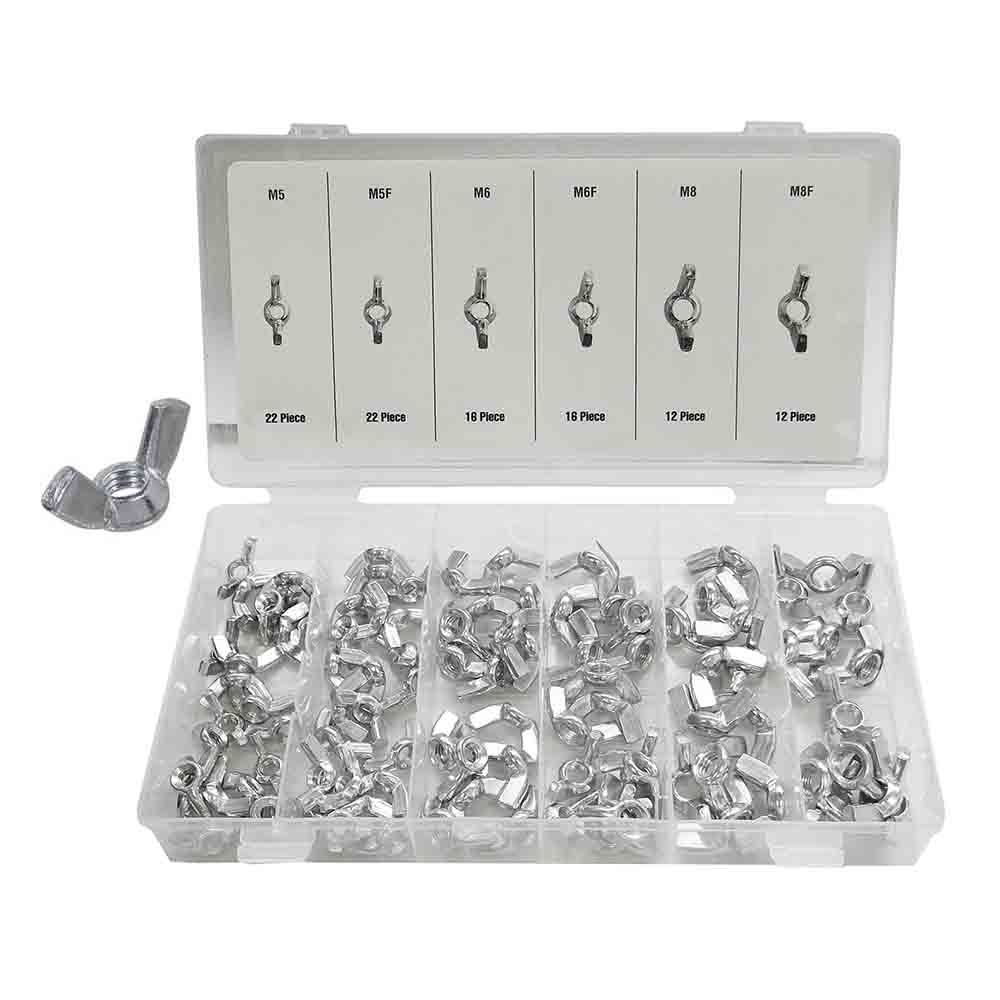 SET de 100 porcas de orelha varios tamanhos