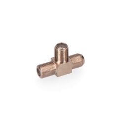 Conector "f" ficha tripla macho retractilado parabolica