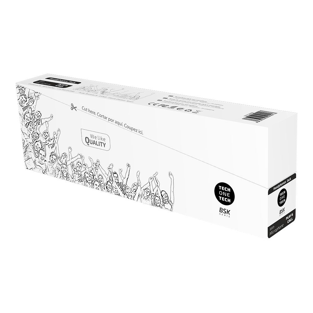 BSK 10 auscultadores com microfone, branco, pacote de economia - Image 2