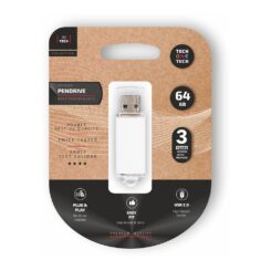 Pendrive básico USB 2.0 branco 64 GB