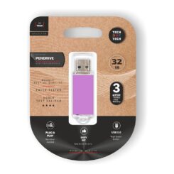 Memória USB básica pendrive roxo claro 32 GB