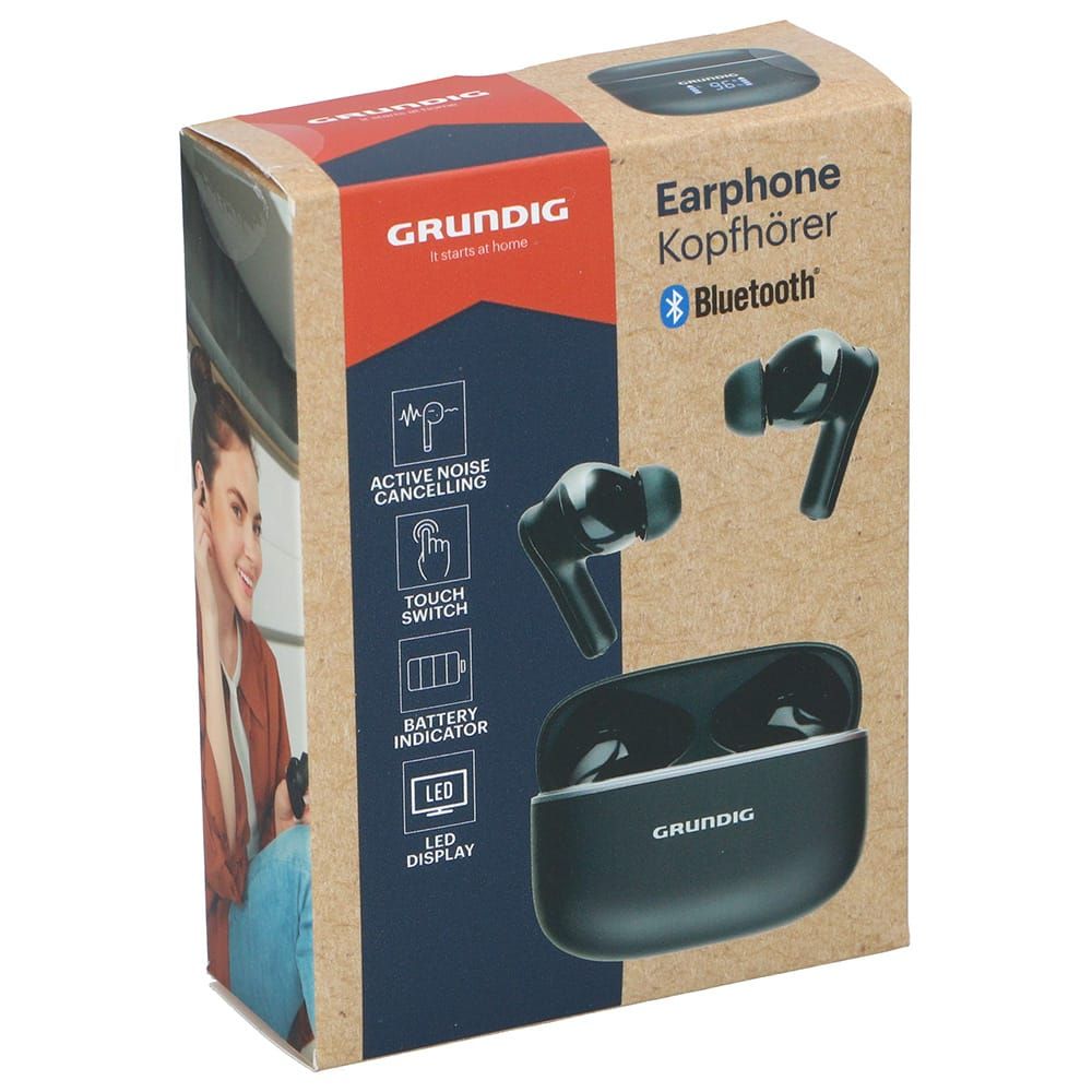 Fones de ouvido Bluetooth com estojo preto - Image 4