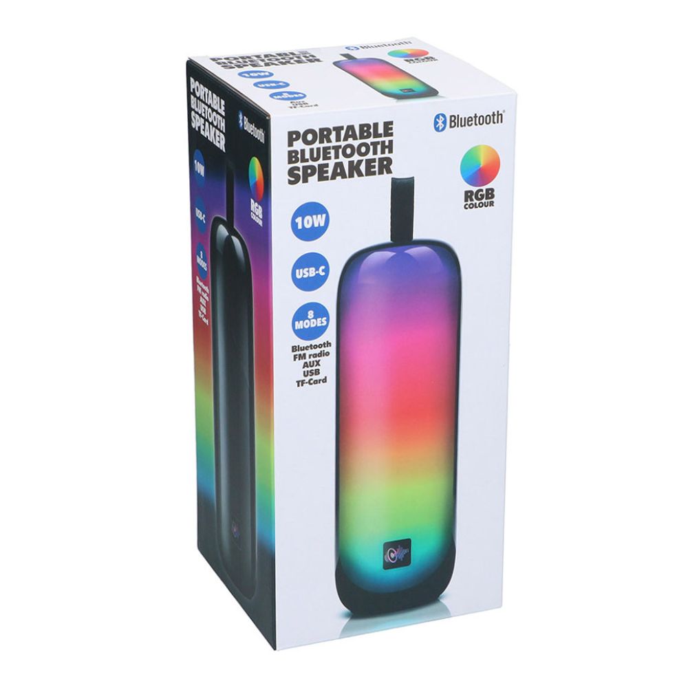 Alto-falante bluetooth de 10 w com 8 modos de luz ø8 x 24 cm - Image 5