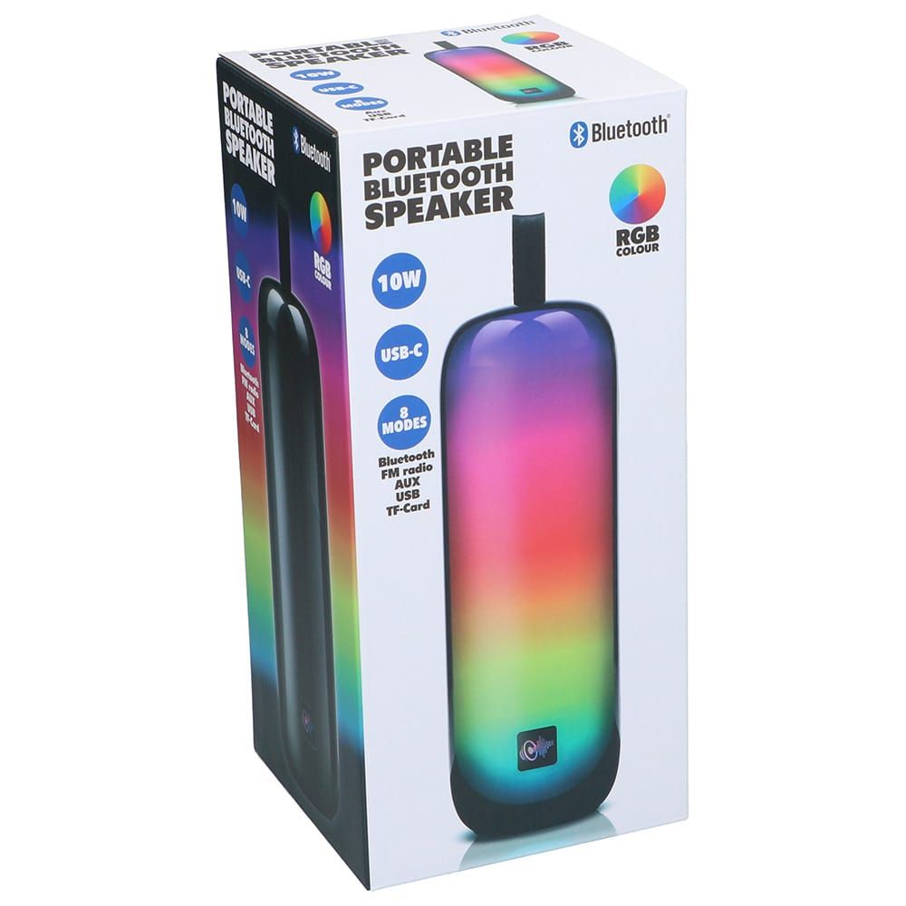 Alto-falante bluetooth de 10 w com 8 modos de luz ø8 x 24 cm - Image 4