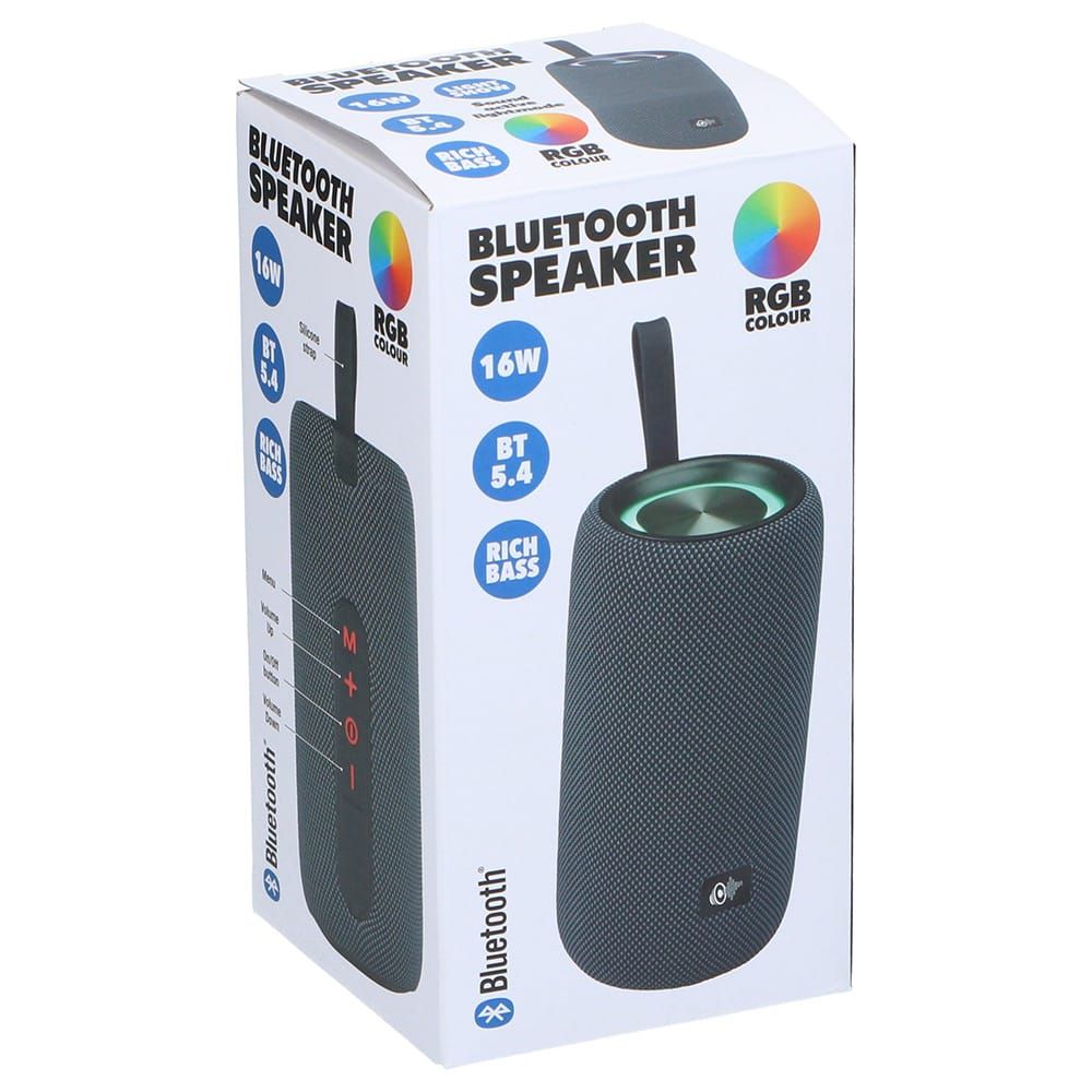Alto-falante Bluetooth RGB de 16 W, ø8 x 16,8 cm - Image 2