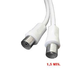 Prolongador TV reta 9,5mm, 1,5m embalado branco