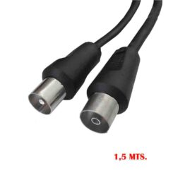 Prolongador tv-video 9,5mm, 1,5m embalado preto
