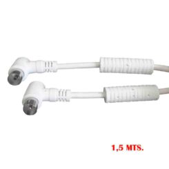 Prolongador tv/video curvo com filtro 9,5mm 1,5m embalado branco