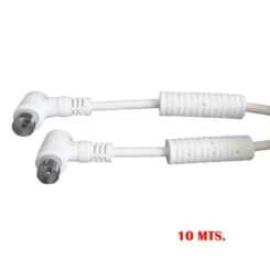 Prolongador tv/video curvo com filtro 9,5mm 10m embalado branco