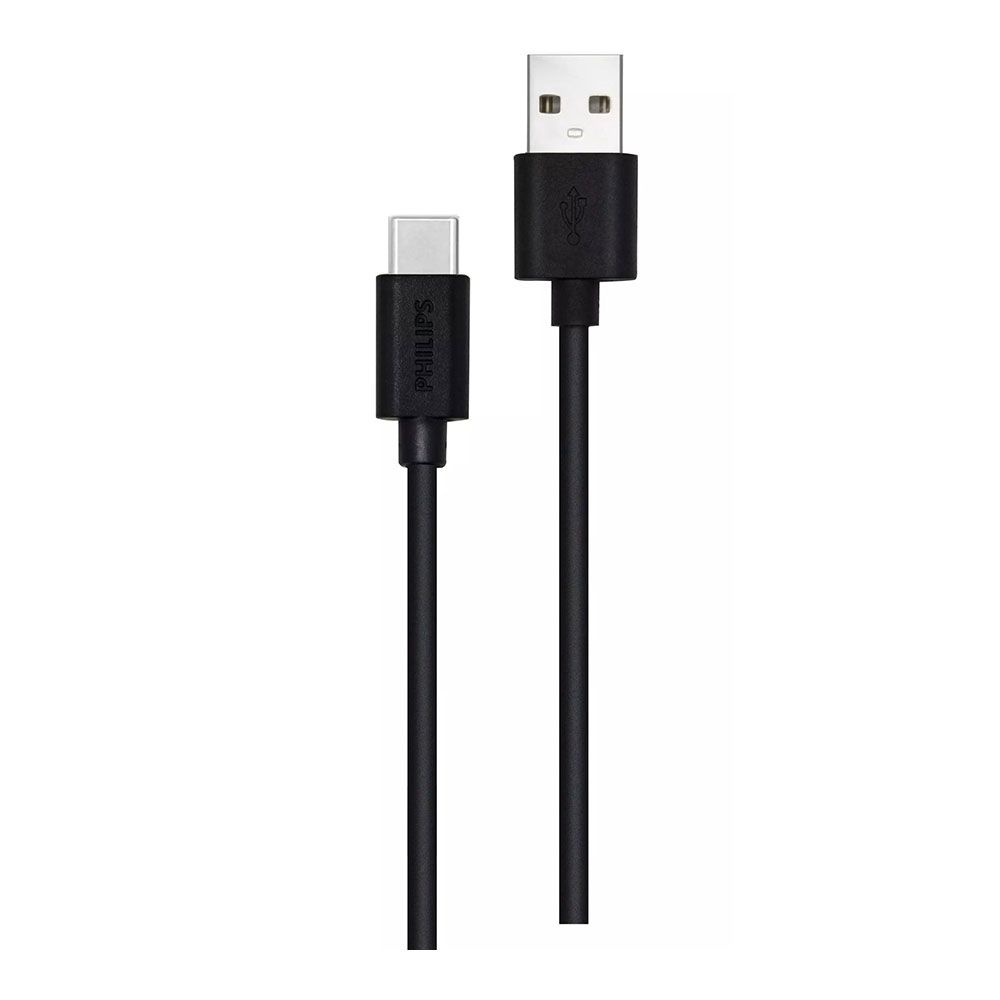 Cabo tipo C para carregamento rápido preto DLC3104A/00 philips