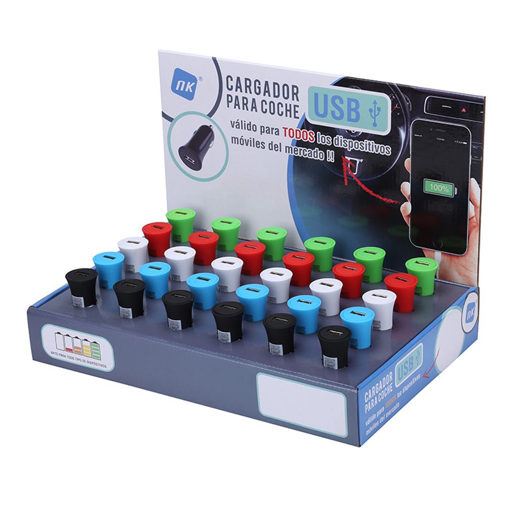 Carregador USB para carro cores sortidas NK - Image 7