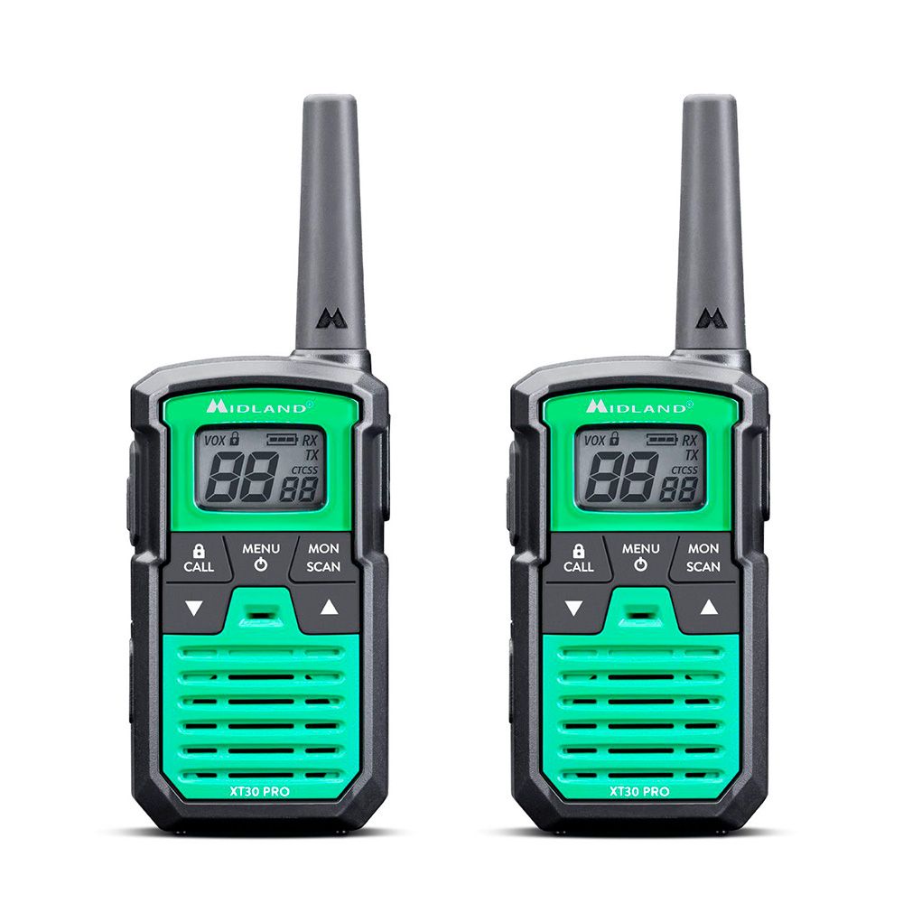 Walkie talkies XT-30 PRO C1463, 16 canais PMR446, verde