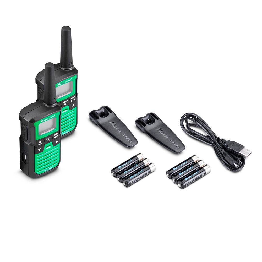 Walkie talkies XT-30 PRO C1463, 16 canais PMR446, verde - Image 2