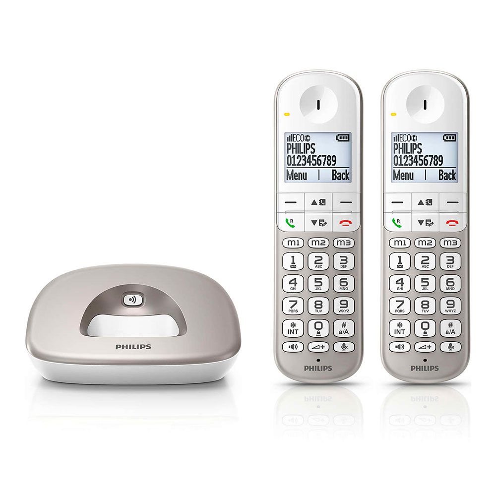 XL4902S Telefone Duo Sem Fio Branco e Cinza - Image 2