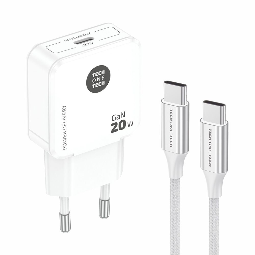 Carregador rápido GAN 20 W + cabo usb-c branco - Image 2