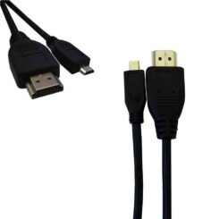 Conexão HDMI para micro HDMI de alta velocidade 1.4 macho macho 1m