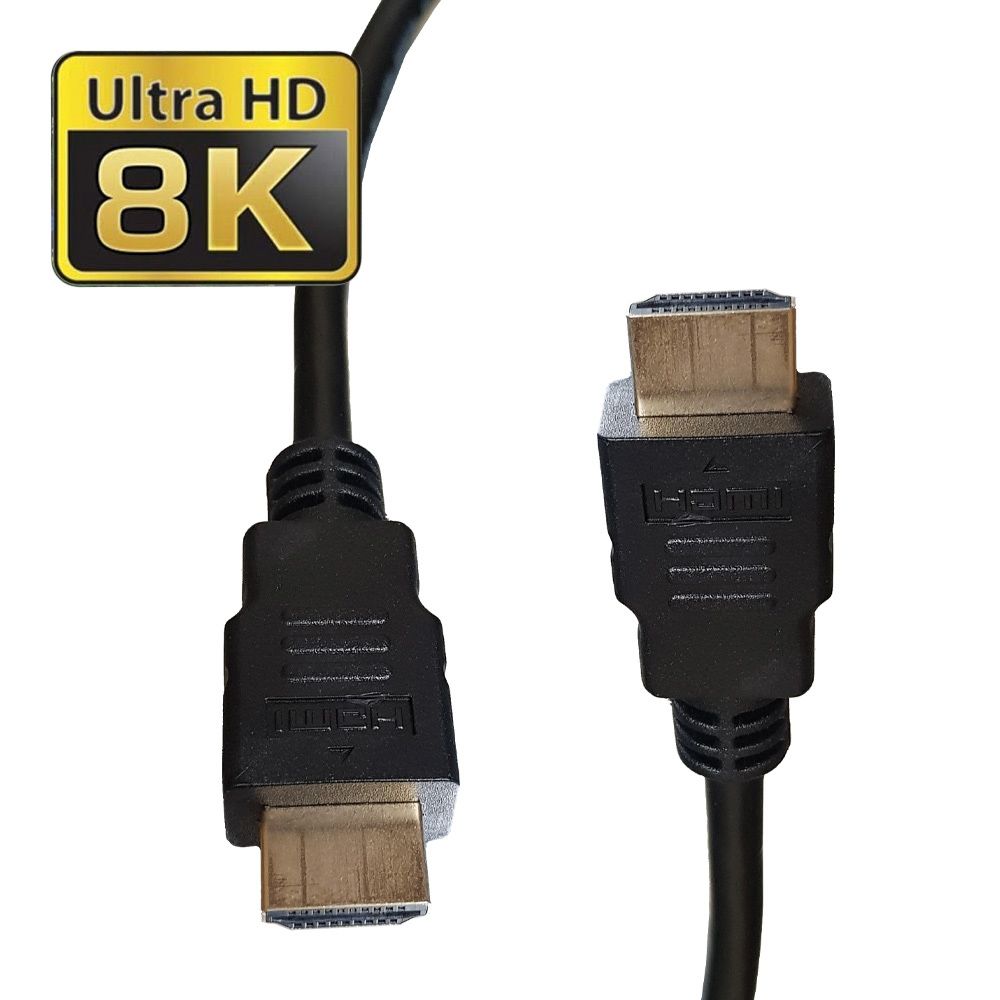 Cabo hdmi 2.1, ultra alta velocidade, 1m