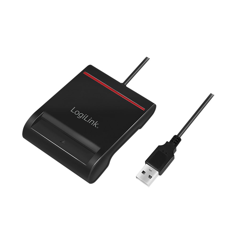 Leitor de smart card e cartão de cidadão, USB externo logilink