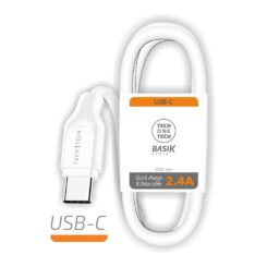 Cabo usb-a a usb-c 1 m branco