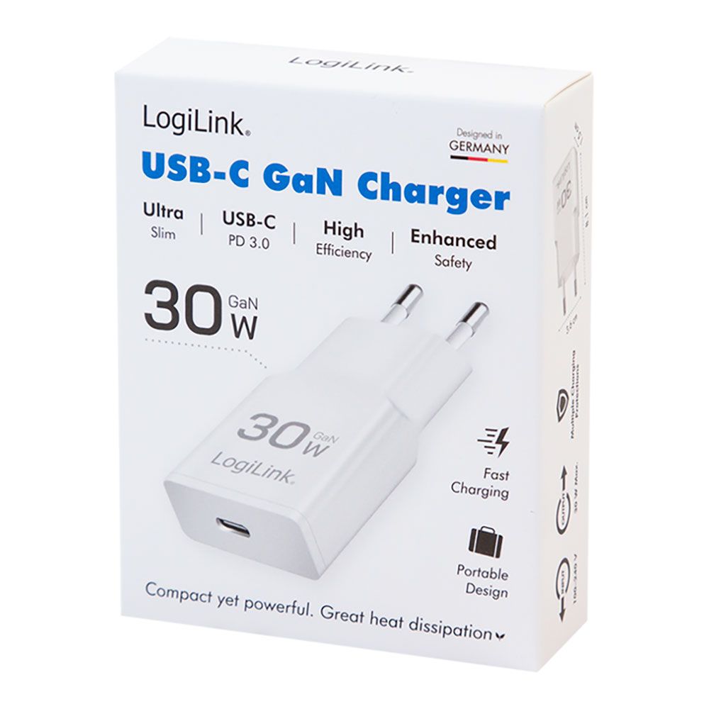 Carregador usb-c 30 w gan, branco - Image 4