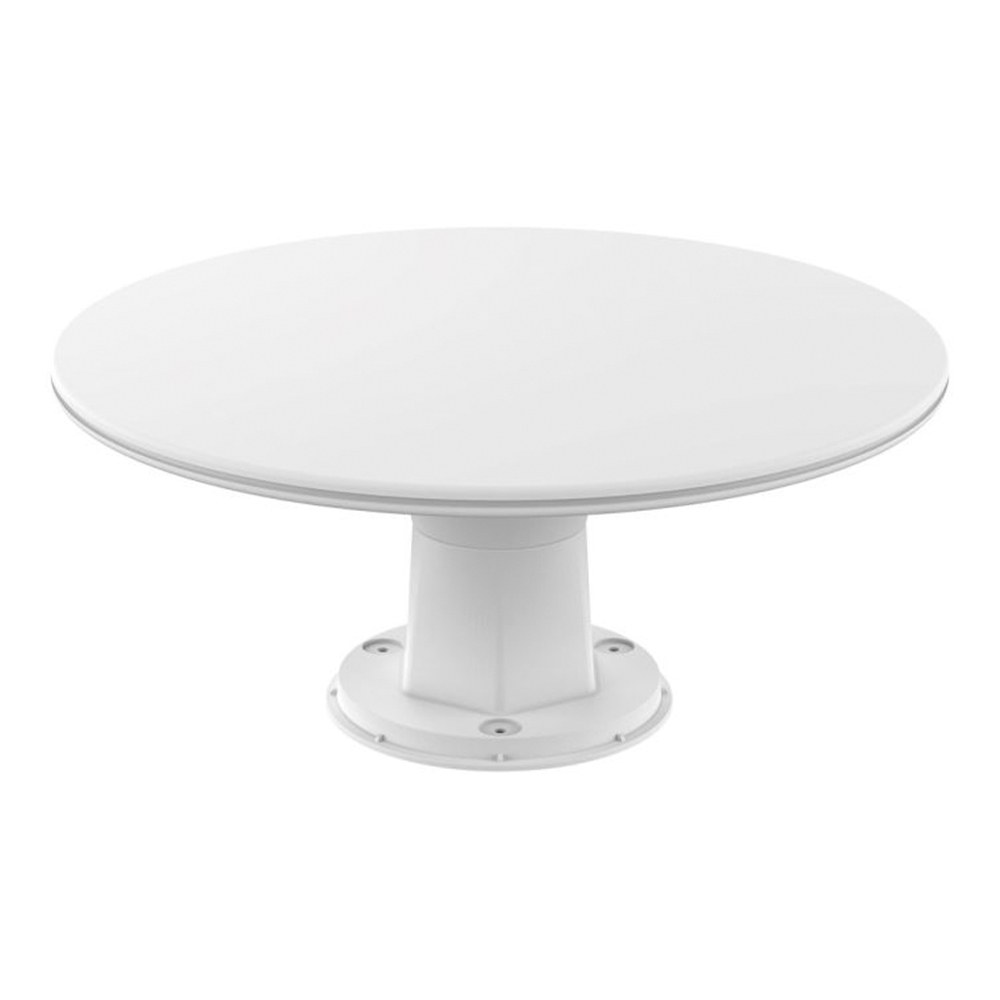 Antena omnidirecional 360° TV amplificada TDT para caravanas e embarcações