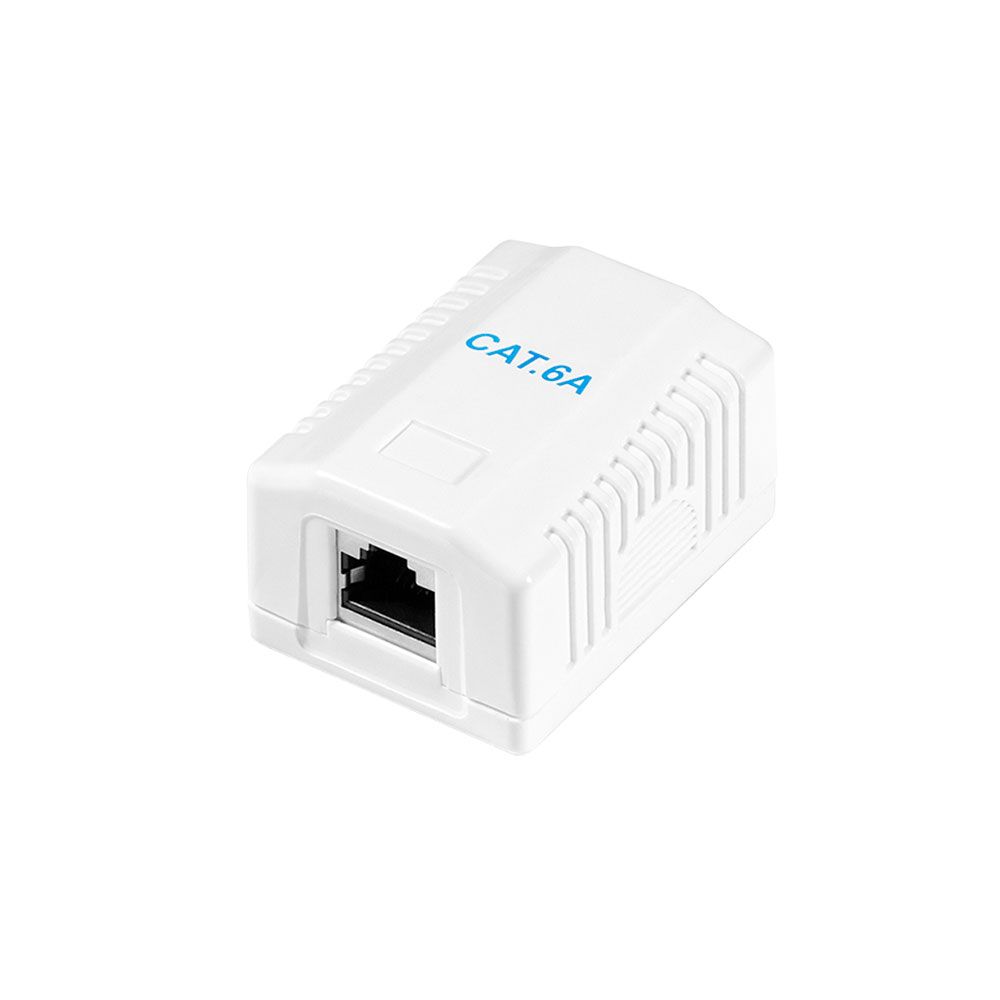 Caixa de superfície 1 RJ45 CAT. conector 6A blindado