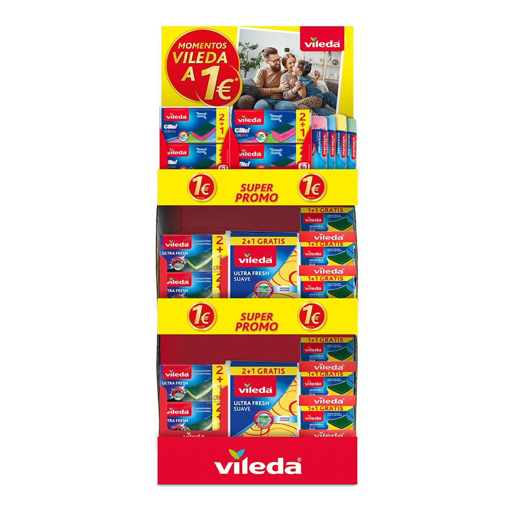 Expositor momentos vileda a 1€