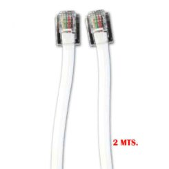 EDM Extensão telefônica 2m 4 vias macho-masculino