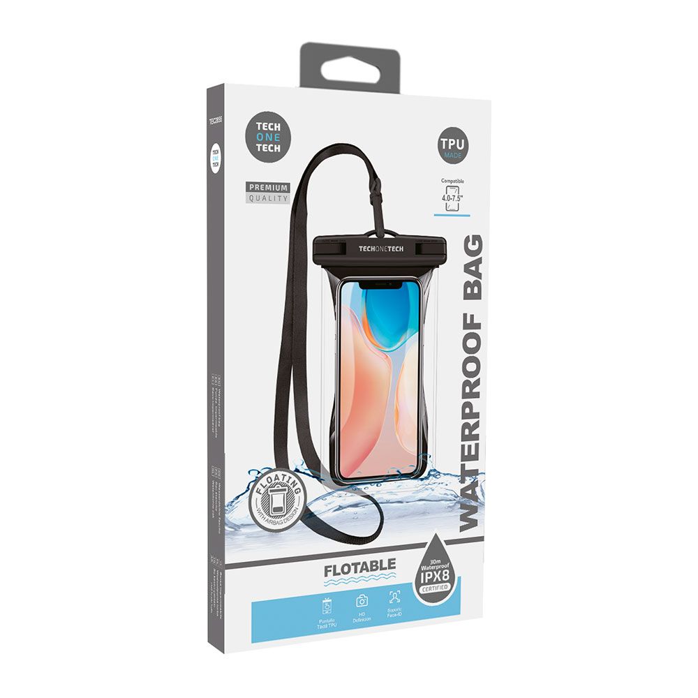 Estojo flutuante impermeável TPU IPX8 preto - Image 2