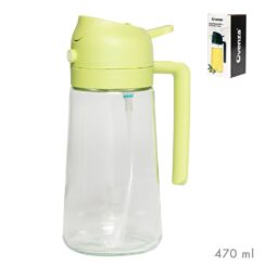 Galheteiro 2 em 1 antigota/ spray, verde, 430 ml