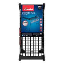 Estendal de roupa extensível infinity flex ultimate, preto fosco, deposição 30 m