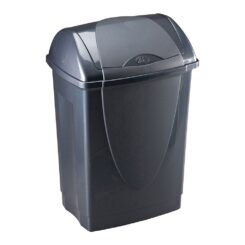Caixote do lixo com tampa greenloop cinzento antracite 10 l 26 x 20 x 36 cm