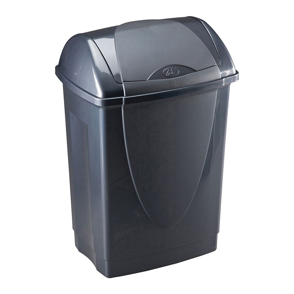 Caixote do lixo com tampa greenloop cinzento antracite 10 l 26 x 20 x 36 cm