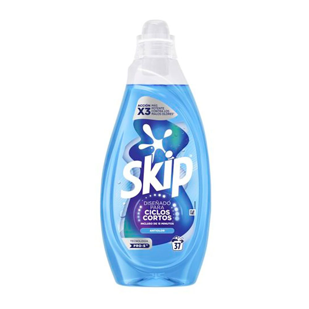 Detergente líquido para ciclos curtos, antiodor, 37 doses