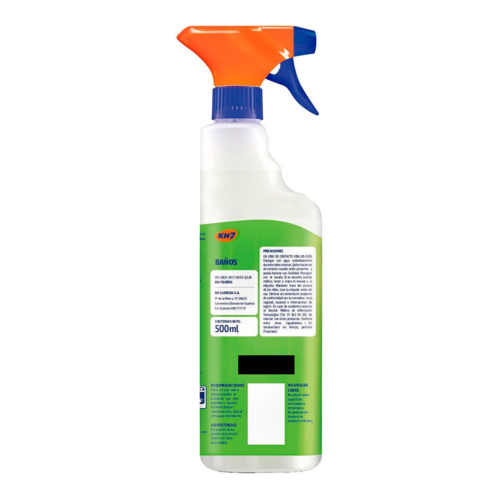 Produto de limpeza para casa de banho, maçã e hortelã, spray, 500 ml - Image 2