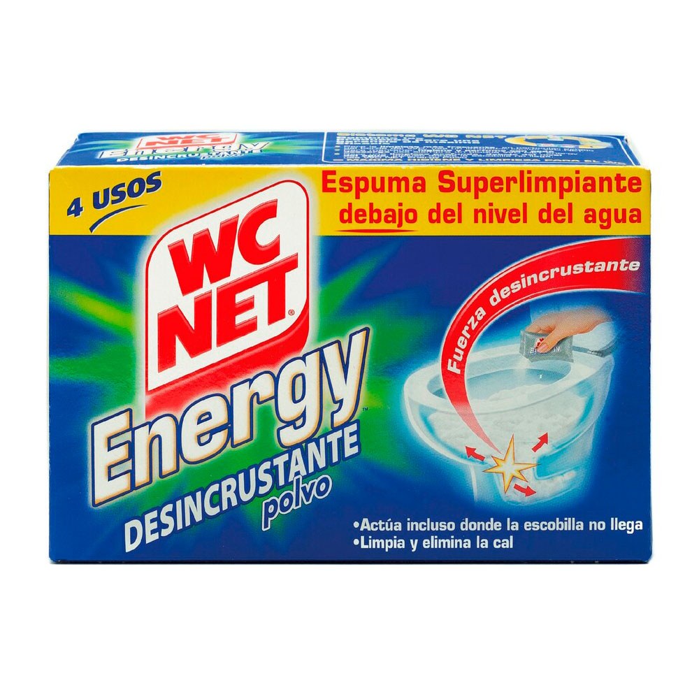 Pó descalcificante de espuma energética para vasos sanitários, 4 unidades.