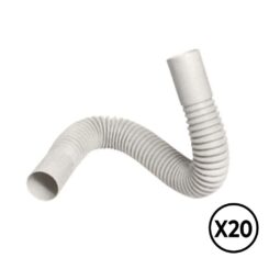 PVC flexível curva ø 20 mm, 20 unid.