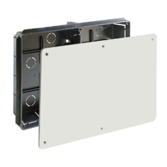 Caixa derivação rectangular 300x200x60mm com parafusos (retractilado) solera 5502
