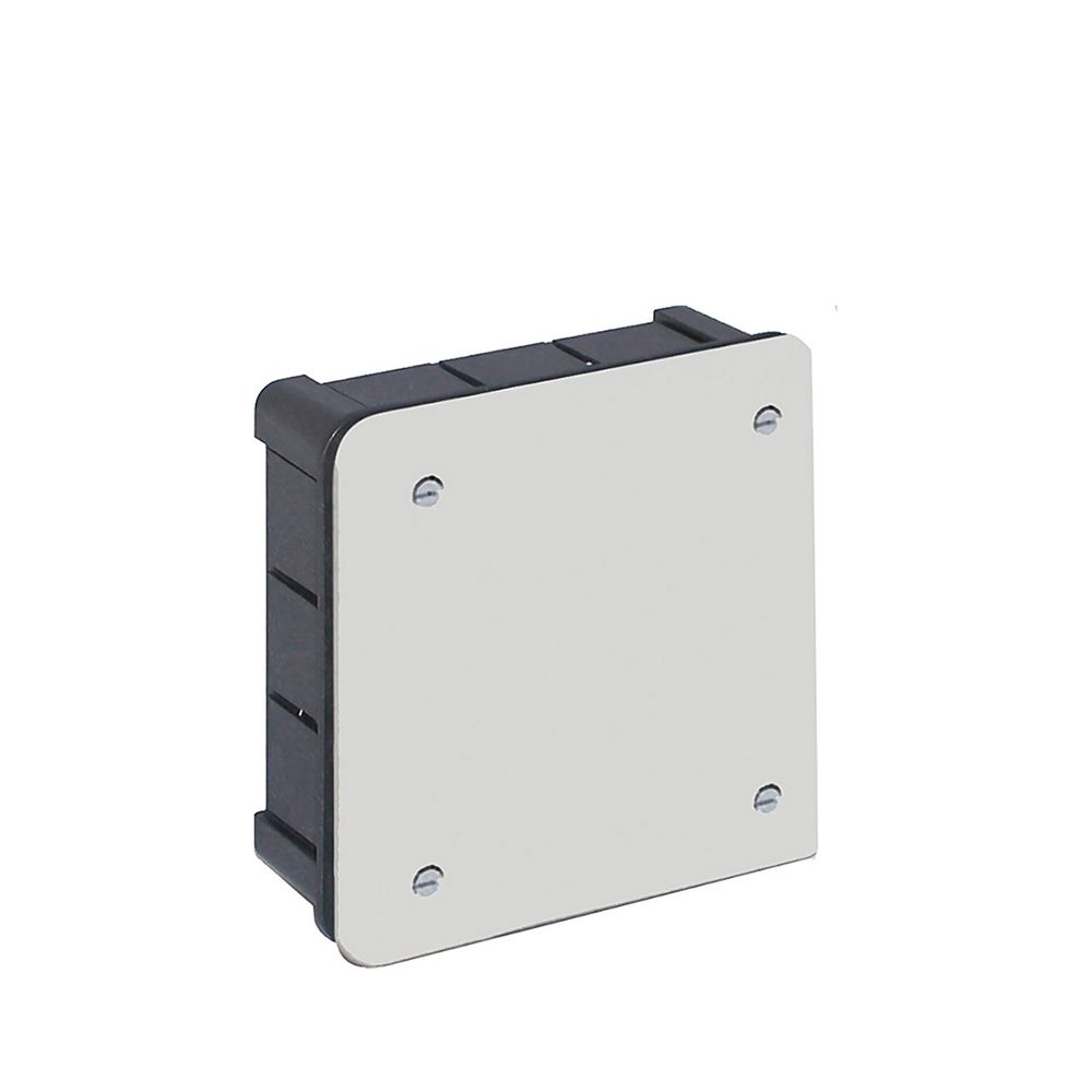 Caixa de embutir quadrada 100x100x45mm com parafusos solera 362