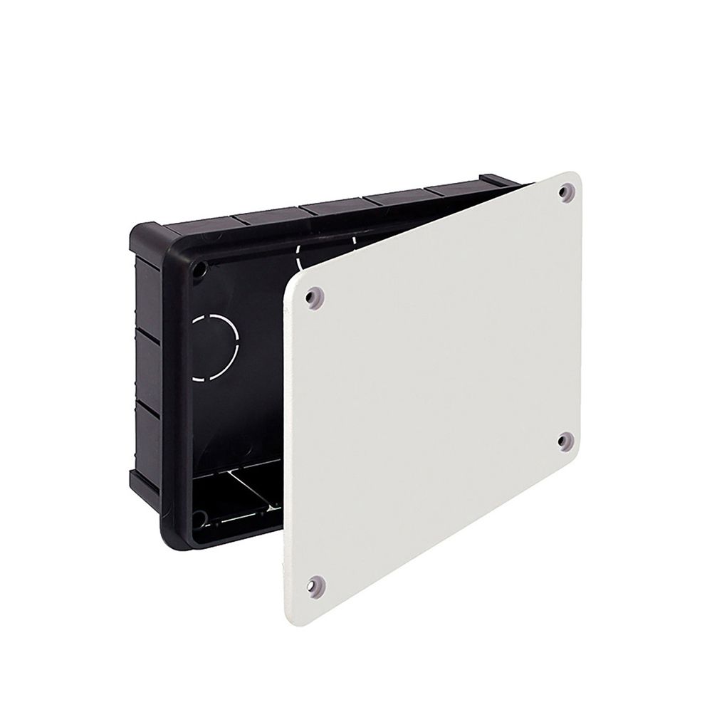 Caixa retangular de embutir 200x130x60mm com parafusos (retractilado) solera 314