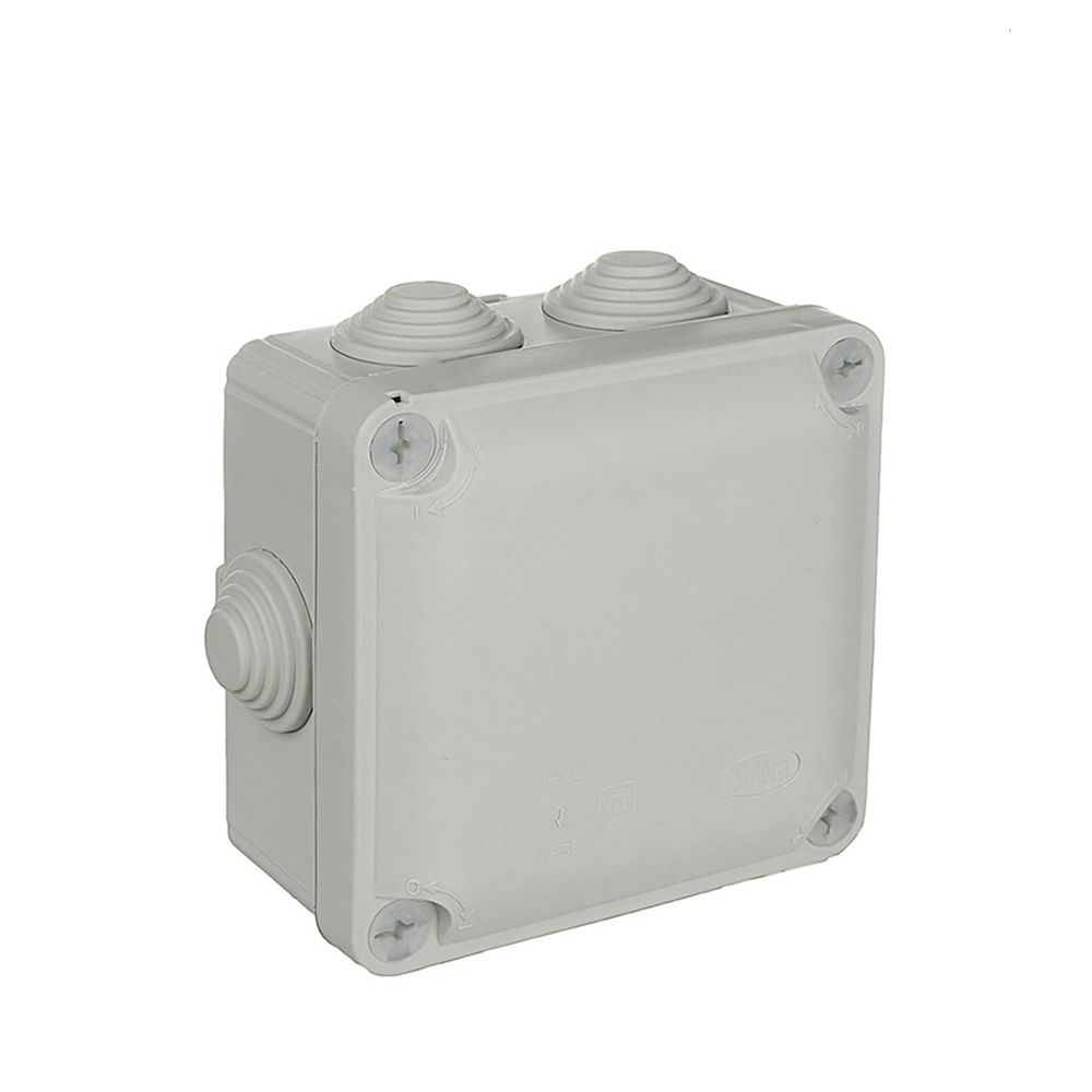 Caixa quadrada estanca 100x100x55mm com parafusos solera Y715