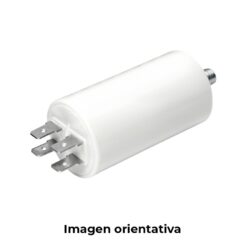 Condensador de arranque MKA 7mF 5% 450V Ø3,4x7cm com rosca M8 e faston duplo konek